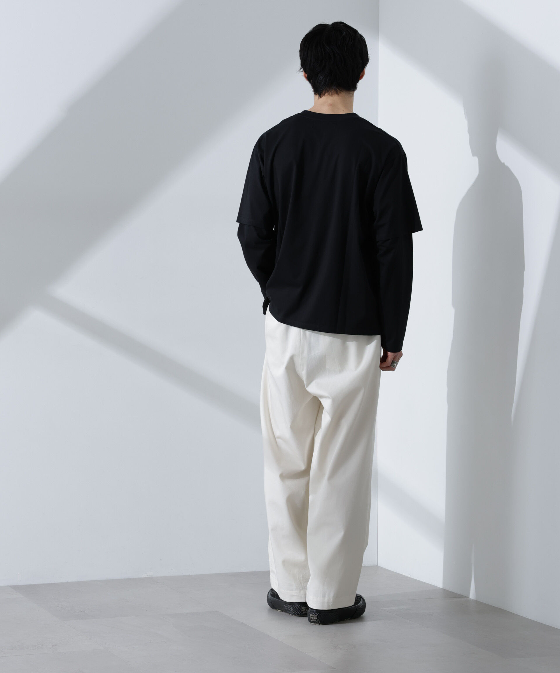 nano･universe「フェイクレイヤードTシャツ 長袖」|Tシャツ・カットソー|