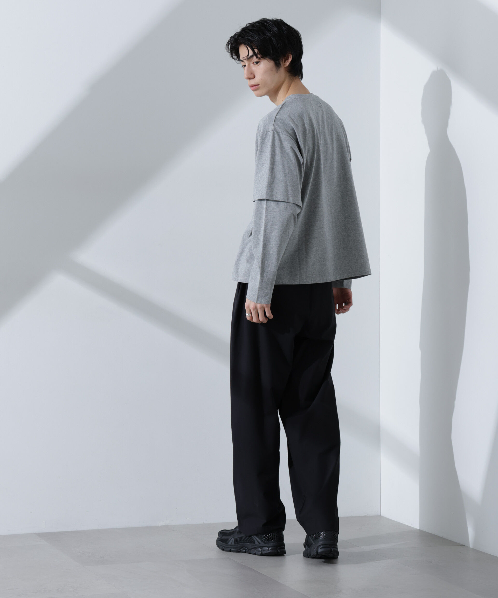 nano･universe「フェイクレイヤードTシャツ 長袖」|Tシャツ・カットソー|