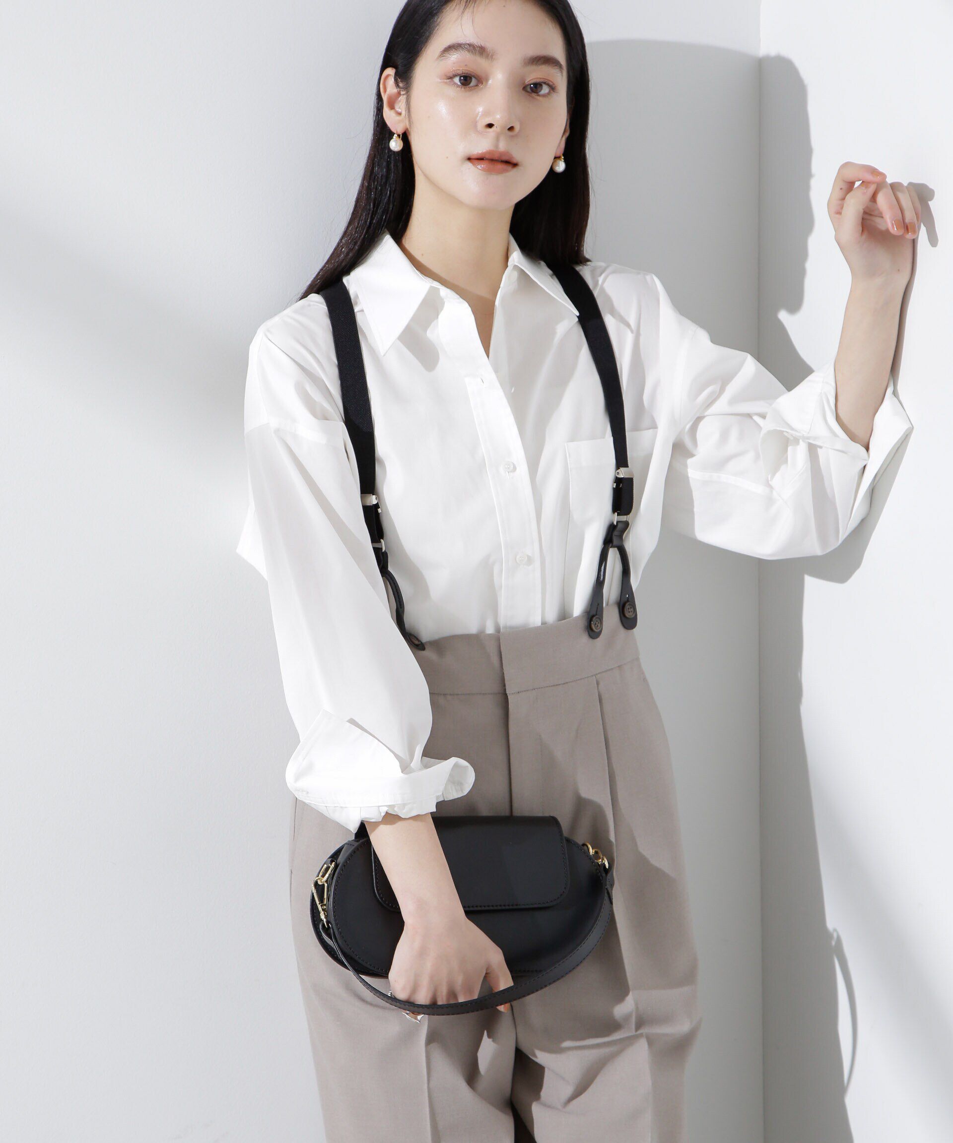 nano･universe「バッククロスオーバーシャツ」|シャツ・ブラウス|