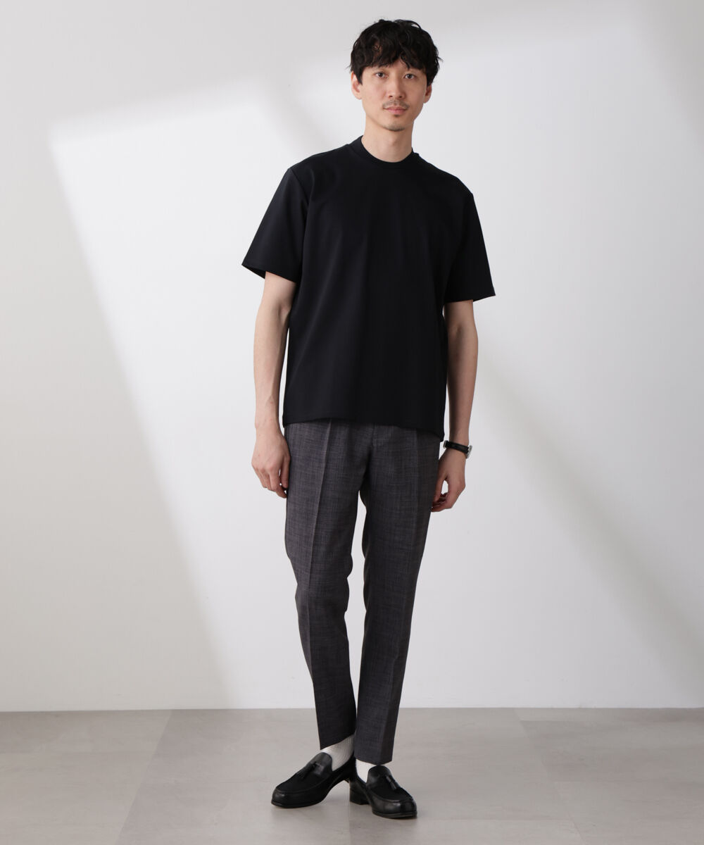 nano･universe「ジャケT(R) プレミアム クルーネック 半袖」|Tシャツ・カットソー|