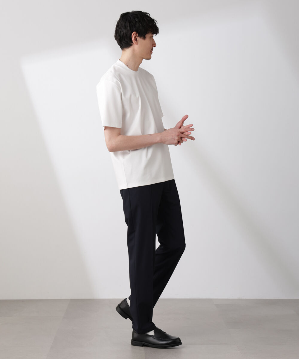 nano･universe「ジャケT(R) プレミアム クルーネック 半袖」|Tシャツ・カットソー|