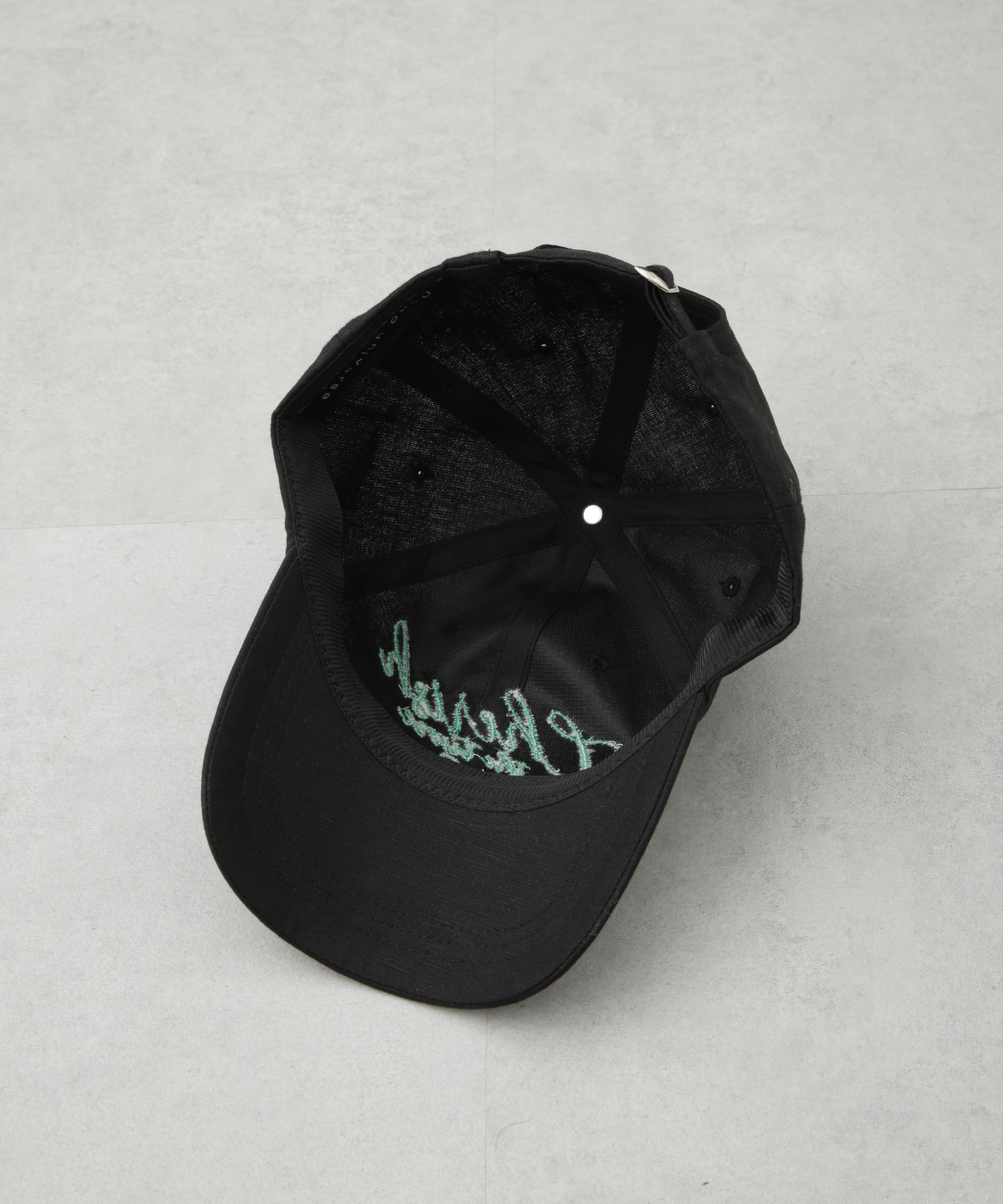 nano･universe「刺繍リネン混キャップ」|キャップ・キャスケット|