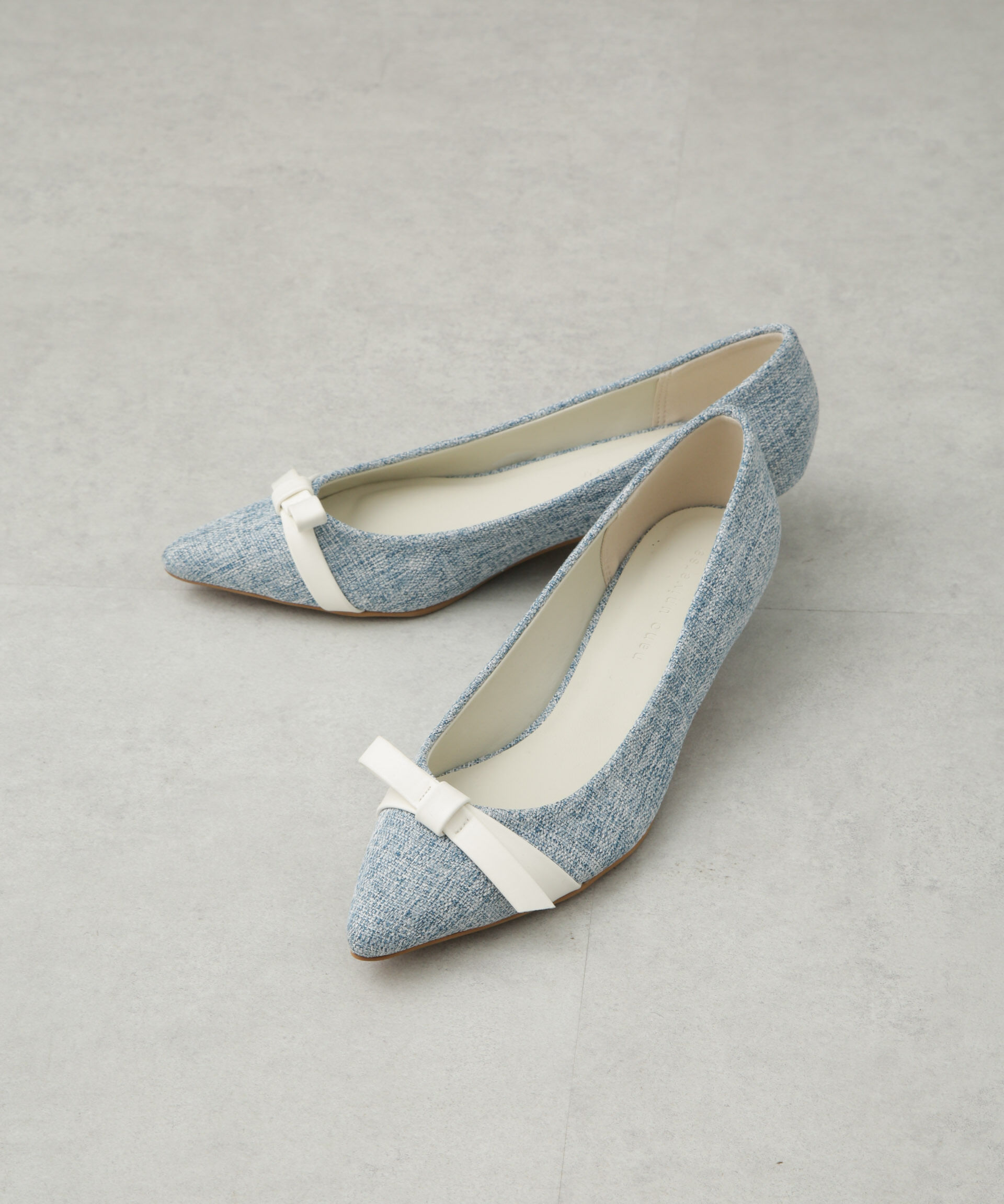 nano･universe「リボンローヒールパンプス」|ビジネス・ドレスシューズ|