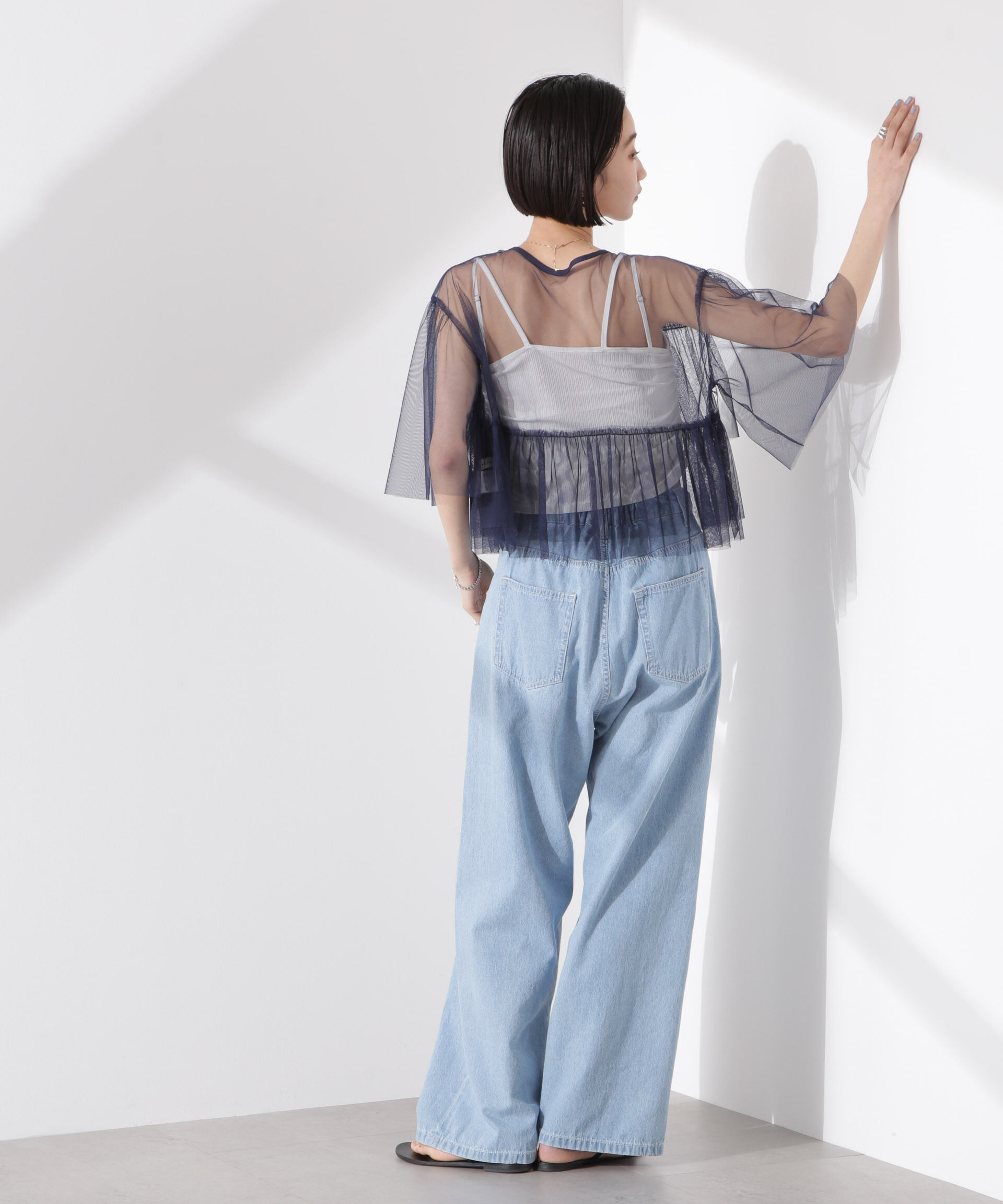 nano･universe「チュールティアードブラウス」|シャツ・ブラウス|