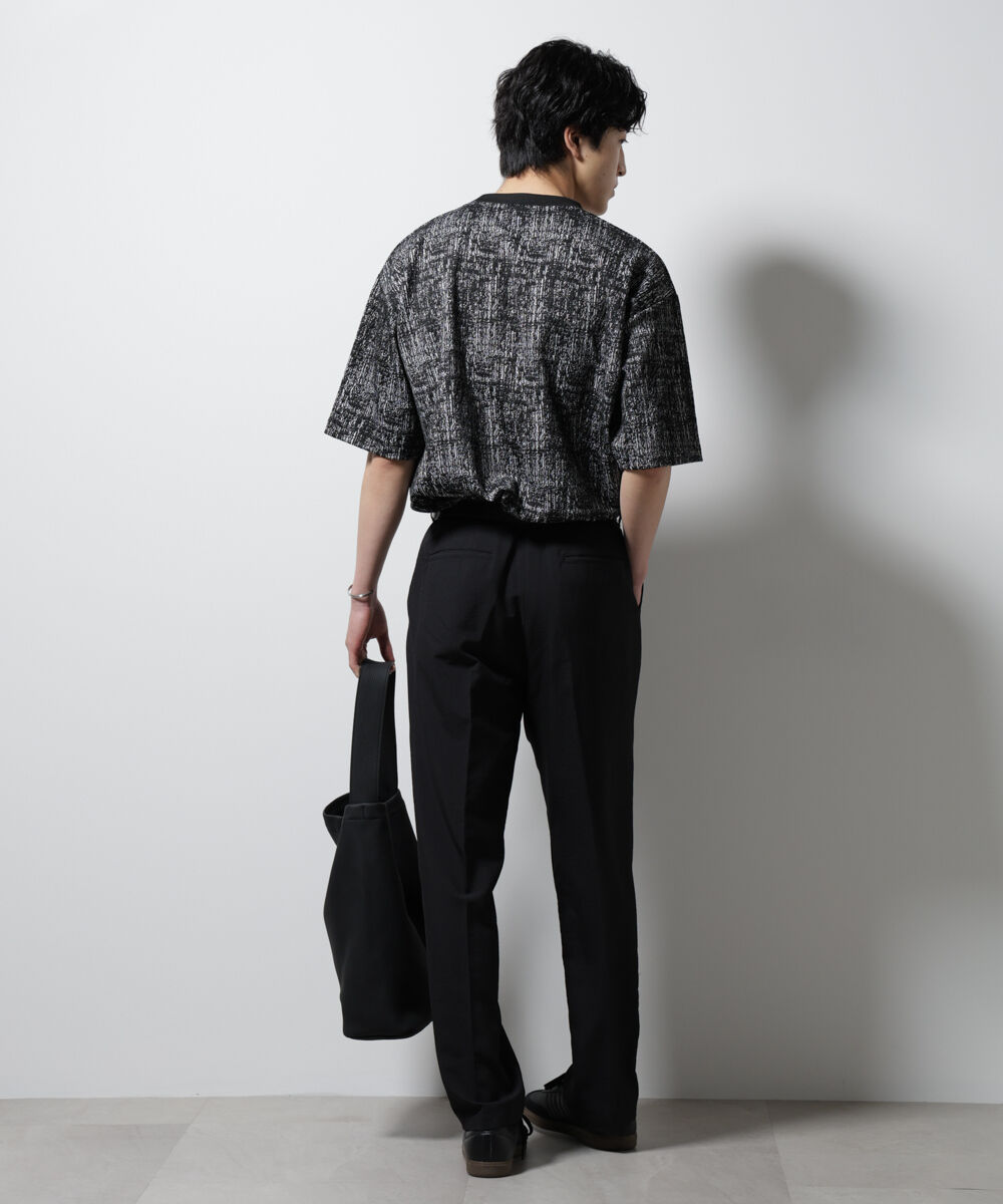 nano･universe「パターンジャガードワイドTシャツ」|Tシャツ・カットソー|