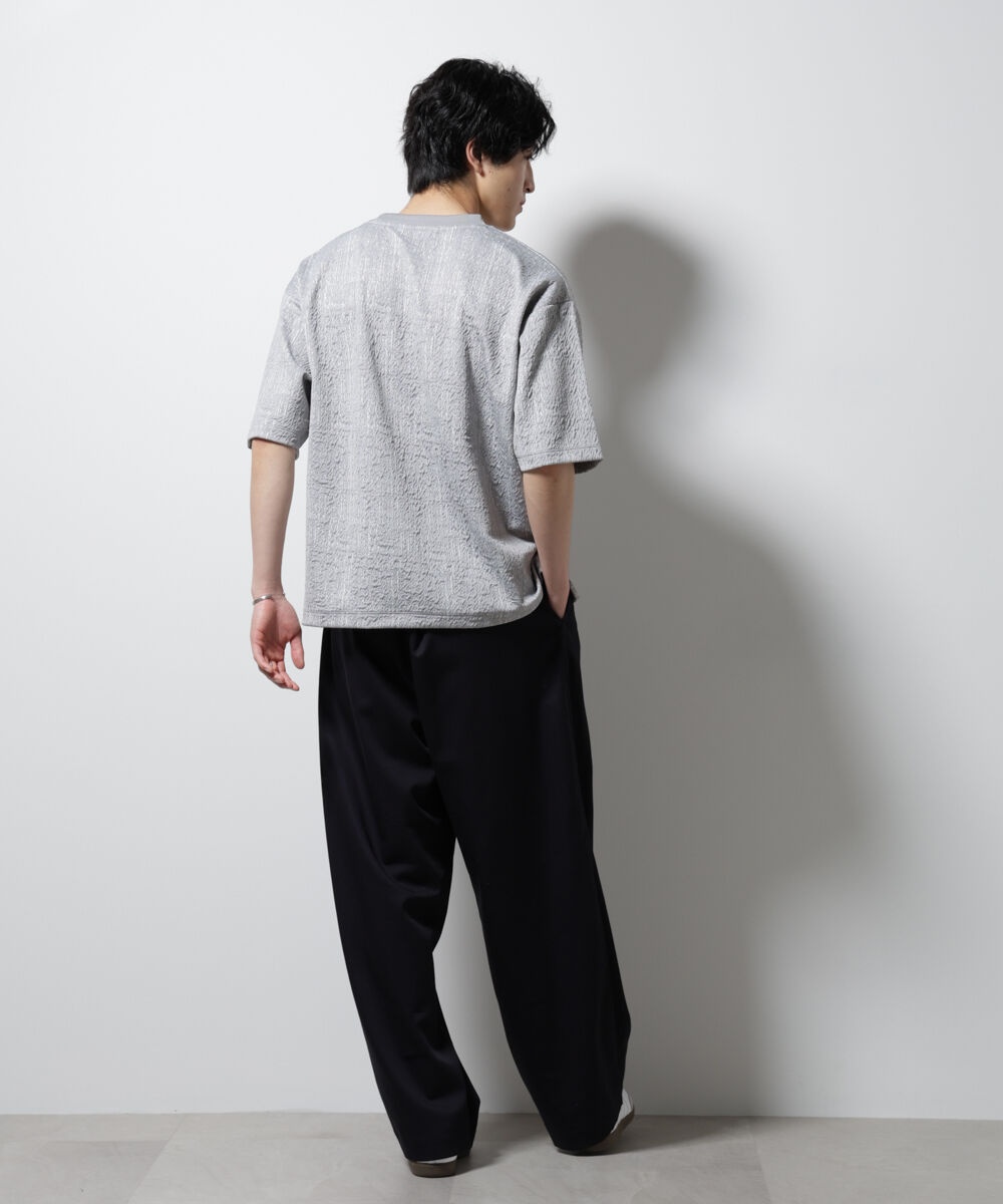 nano･universe「パターンジャガードワイドTシャツ」|Tシャツ・カットソー|