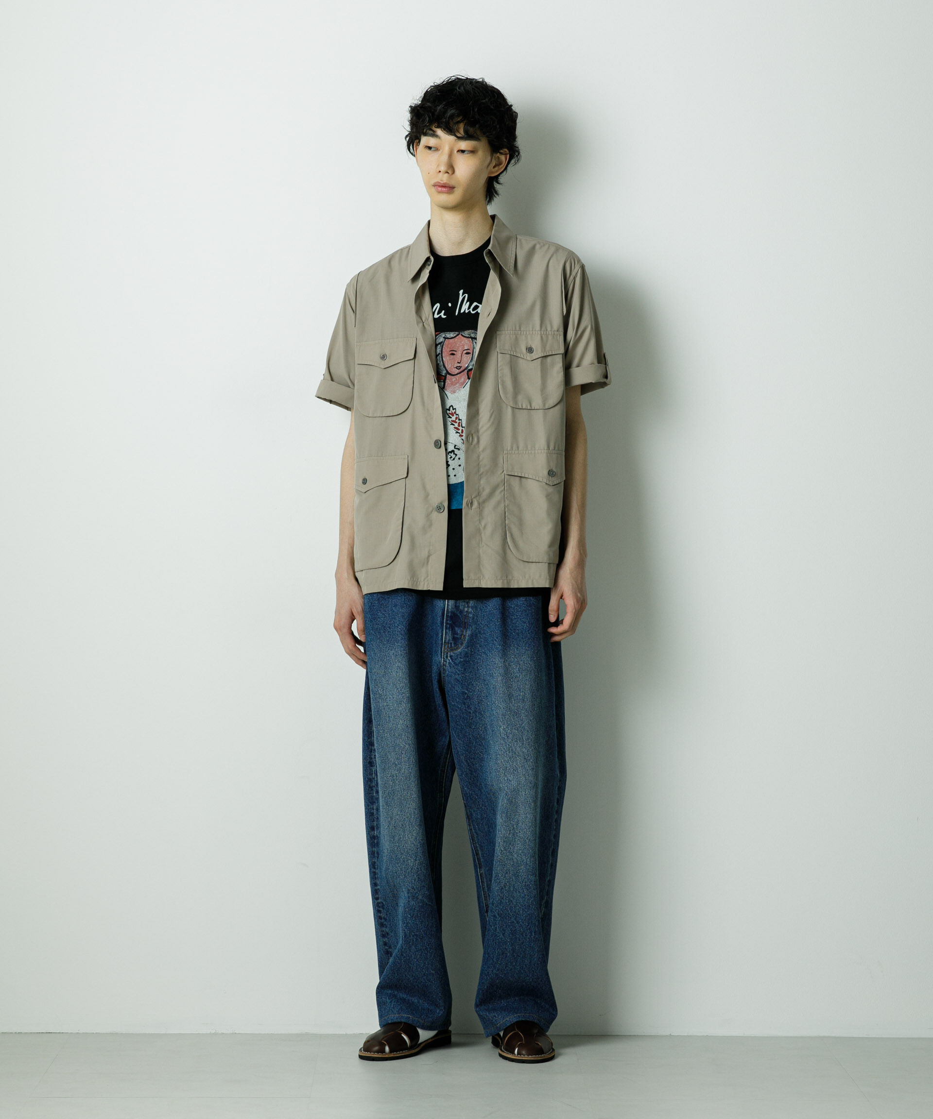 nano･universe「｢HOTEL PALACE｣TRポプリンサファリシャツ」|シャツ・ブラウス|