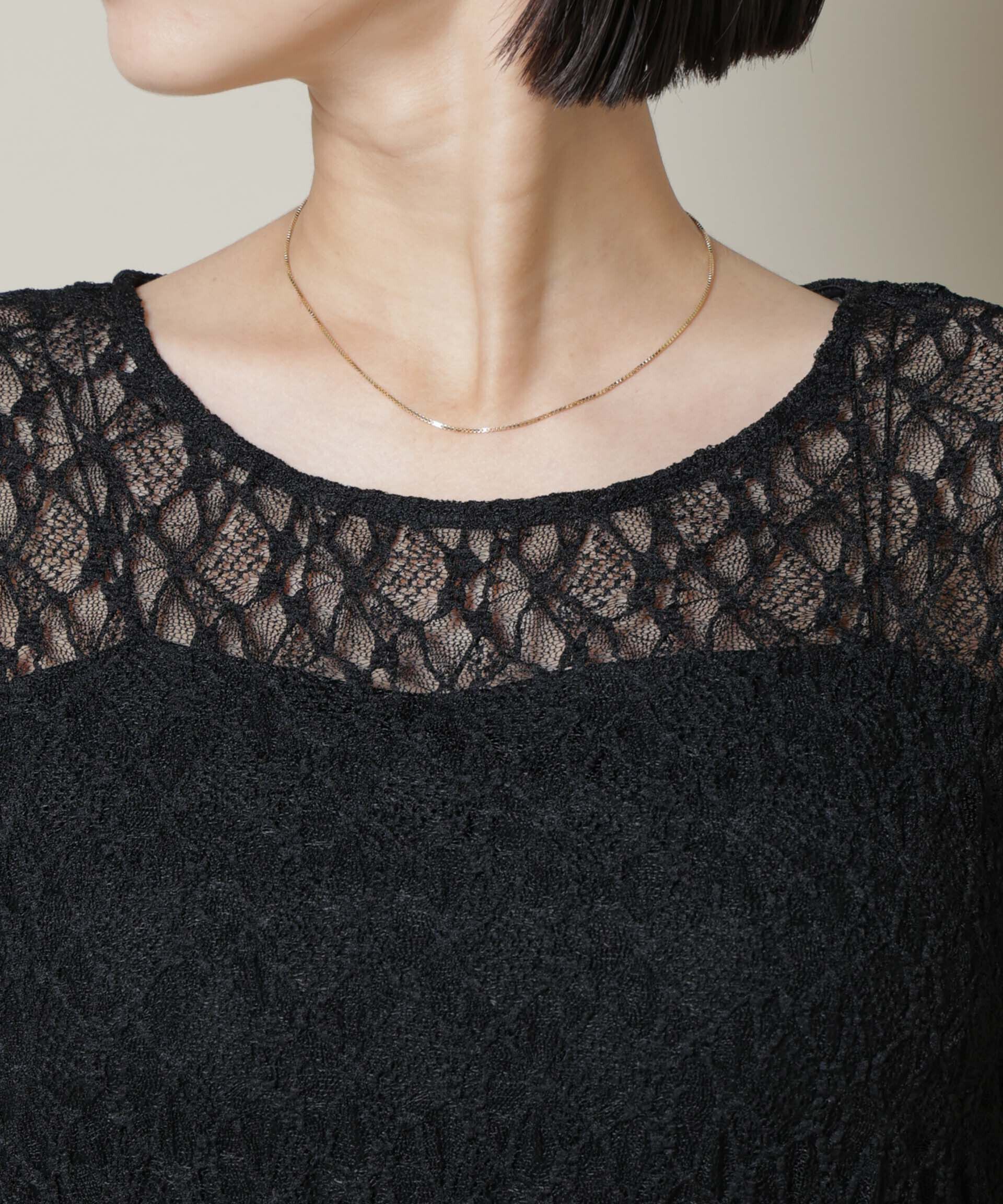 nano･universe「シアーレースロングスリーブトップス(セットアップ可)」|Tシャツ・カットソー|