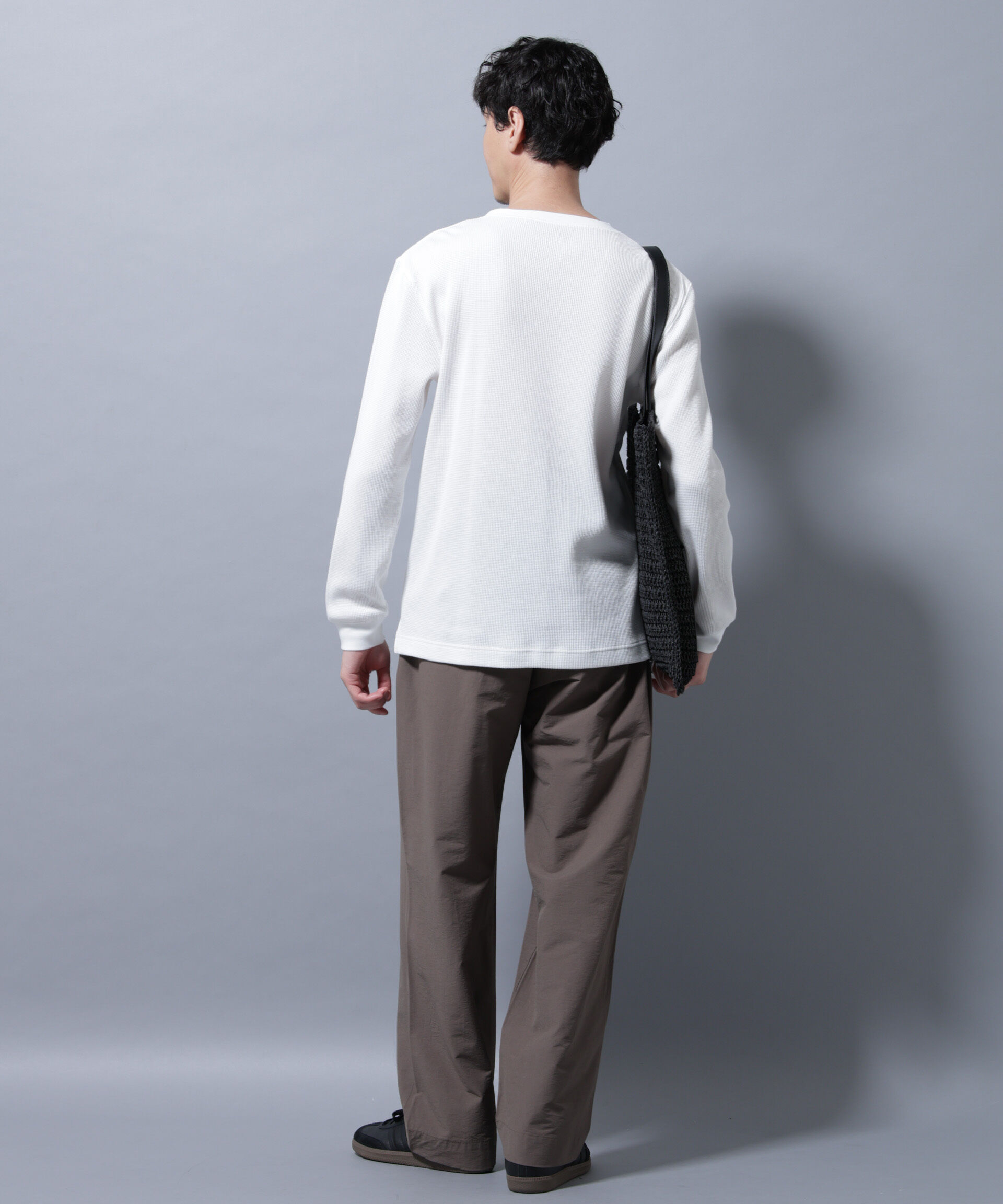 nano･universe「アンチスメルワッフルTシャツ 長袖」|Tシャツ・カットソー|