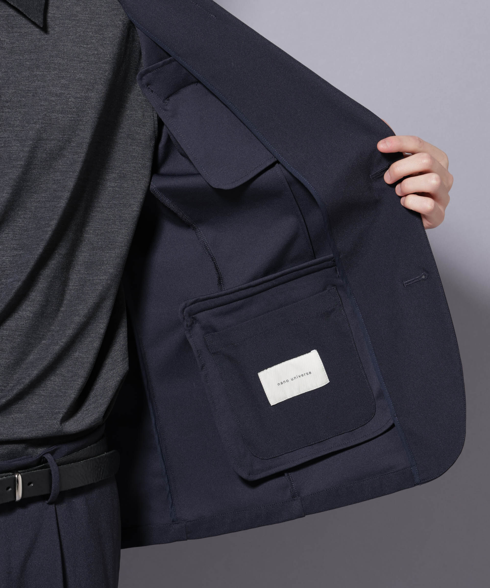 nano･universe「｢Damerino｣ ナイロンストレッチトリコットセットアップ」|スーツ|