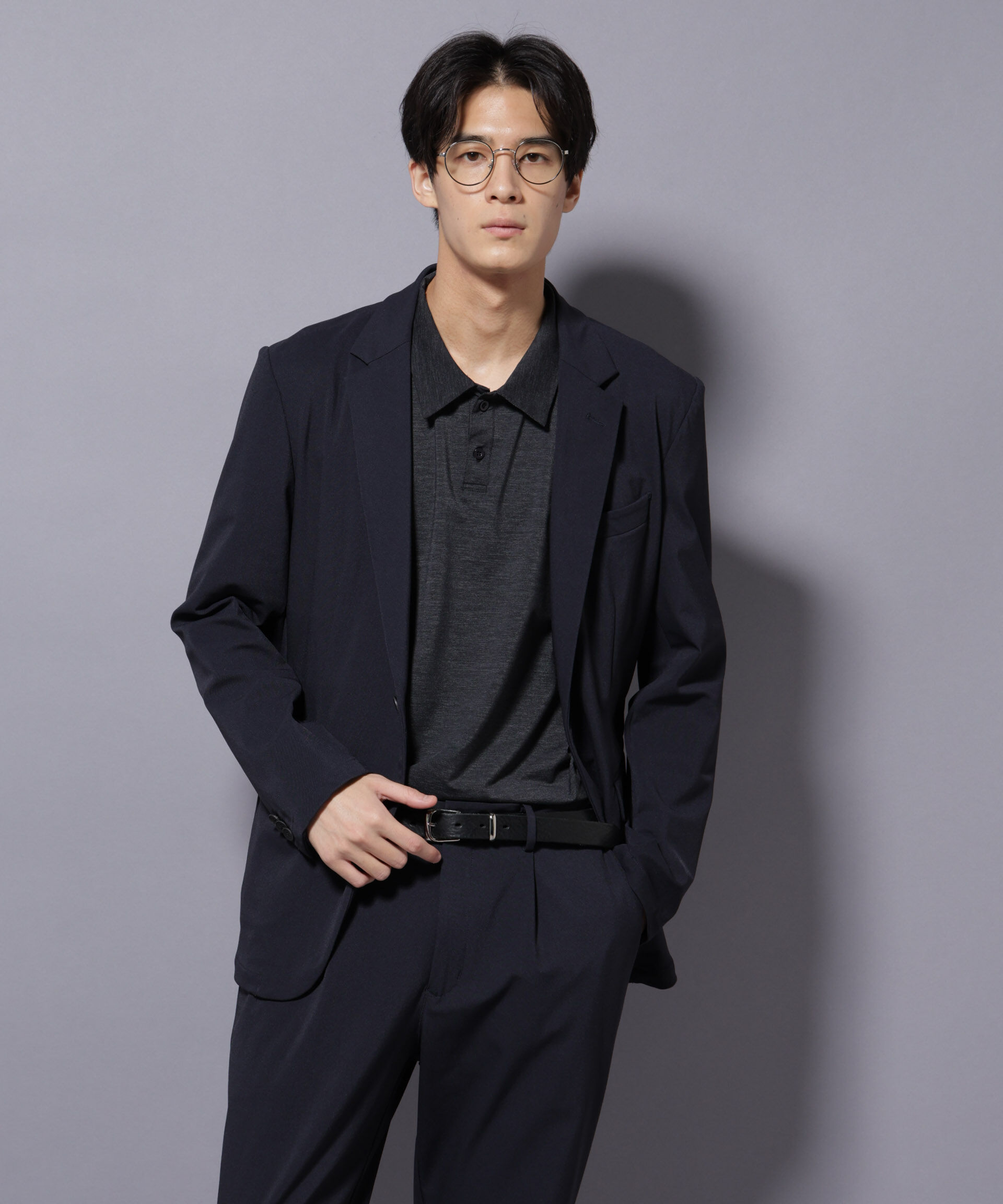 nano･universe「｢Damerino｣ ナイロンストレッチトリコットセットアップ」|スーツ|