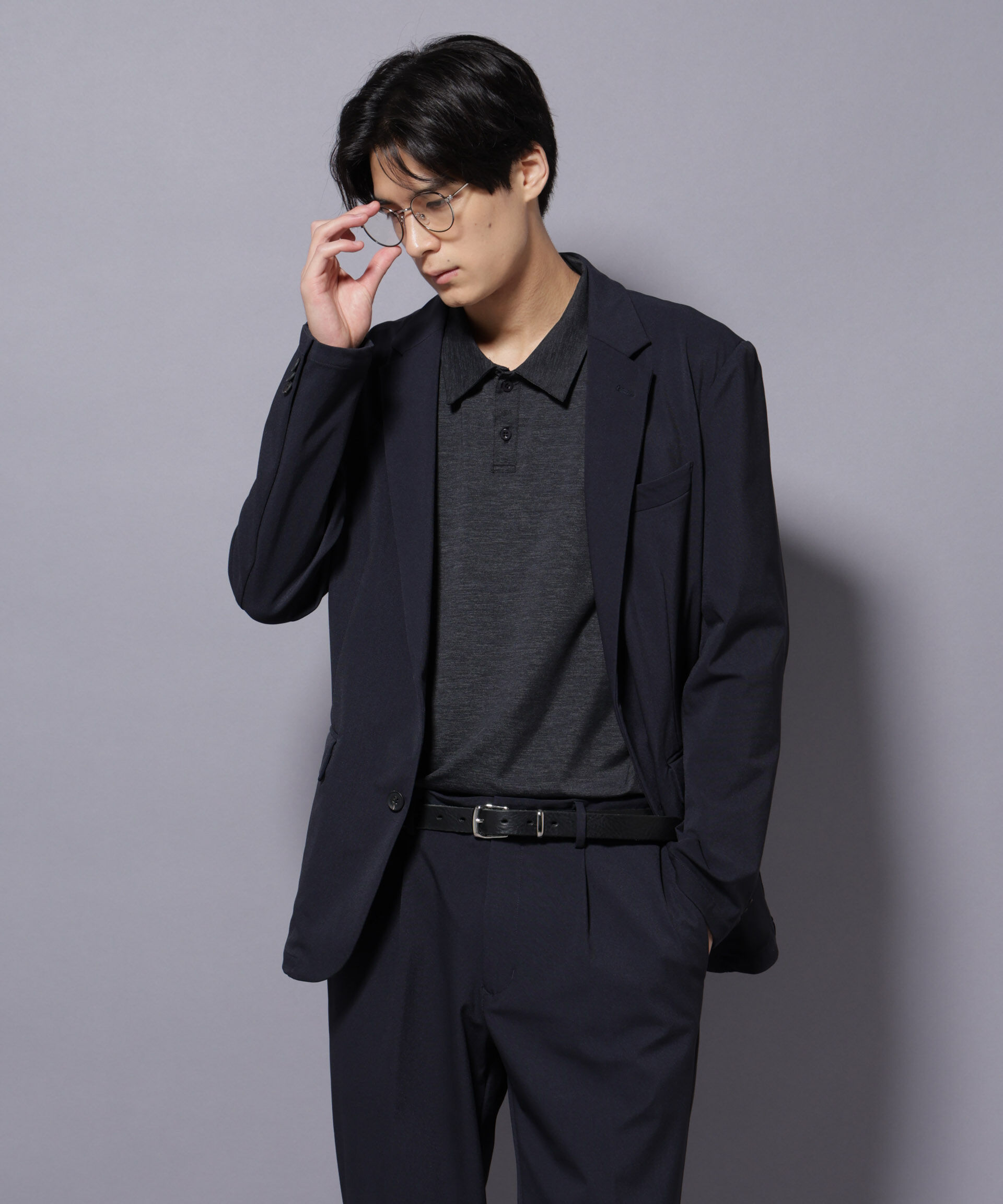 nano･universe「｢Damerino｣ ナイロンストレッチトリコットセットアップ」|スーツ|