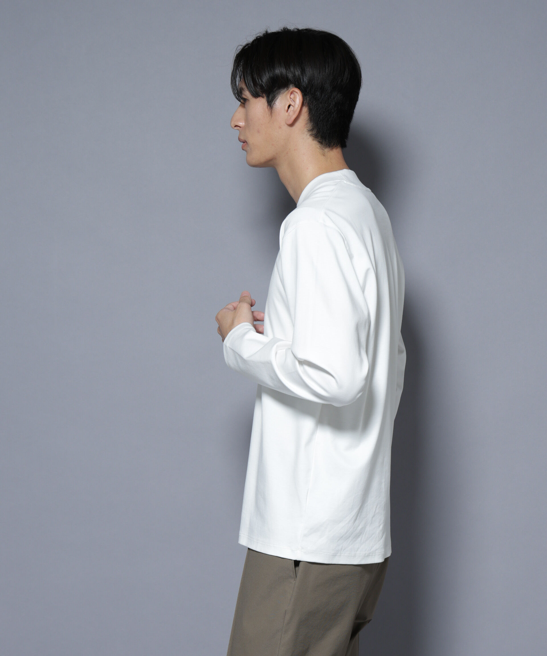 nano･universe「ジャケT(R)  プレミアム クルーネック 長袖」|Tシャツ・カットソー|