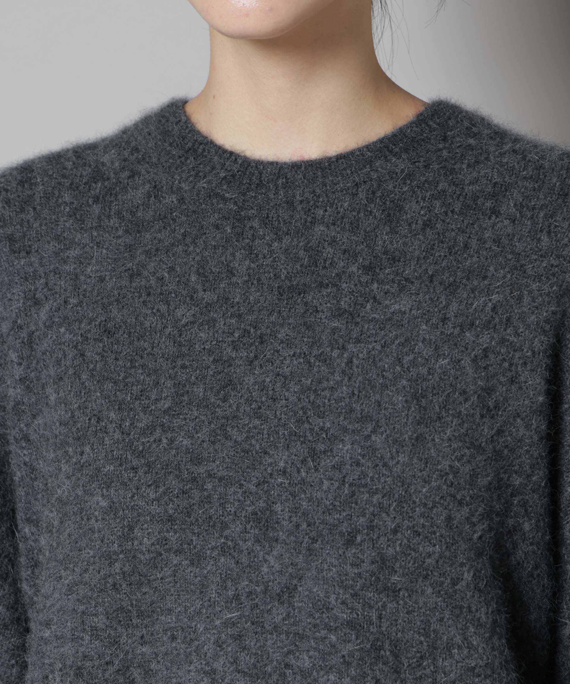 nano･universe「ウォッシャブルフォックスクルーワイドニットプルオーバー」|ニット・セーター|