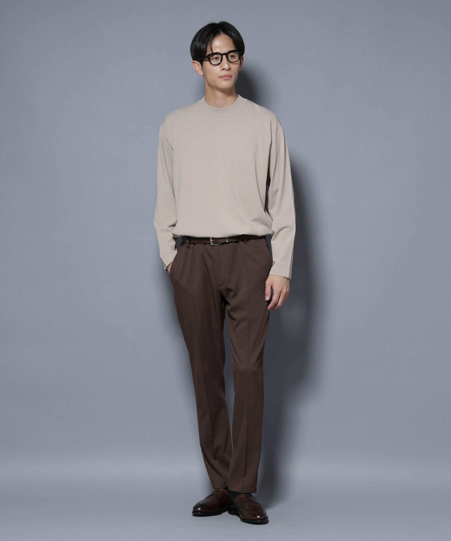 nano･universe「「ELITE 7 FUNCTION」クルーネックニット」|ニット・セーター|