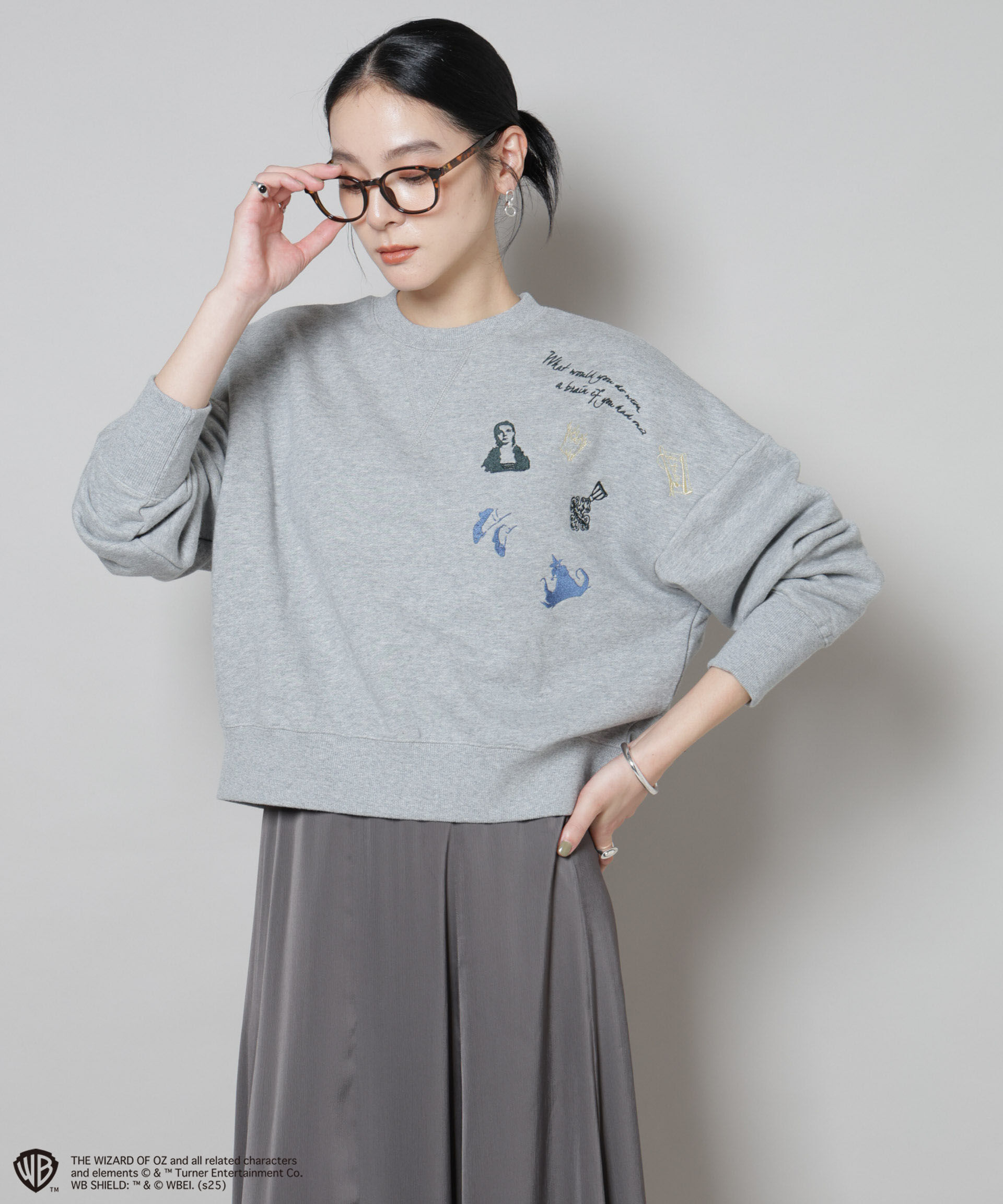 nano･universe「THE WIZARD OF OZ 刺繍スウェットトップス」|Tシャツ・カットソー|