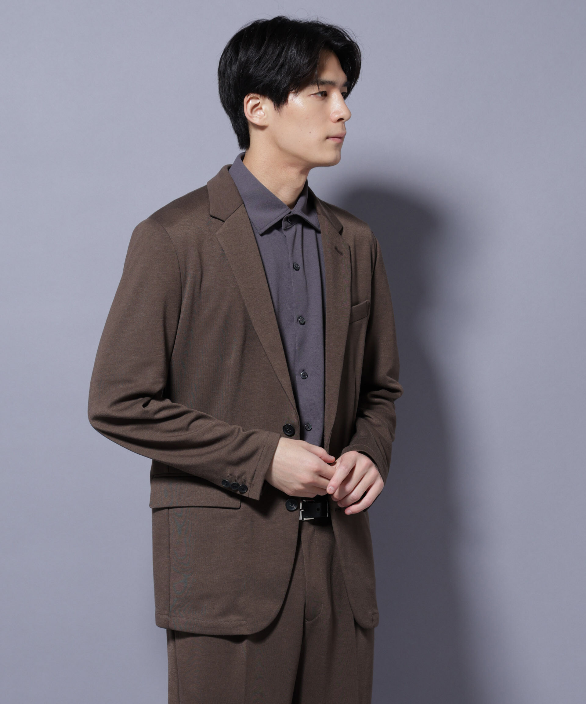 nano･universe「「Damerino」ポンチストレッチセットアップ」|スーツ|