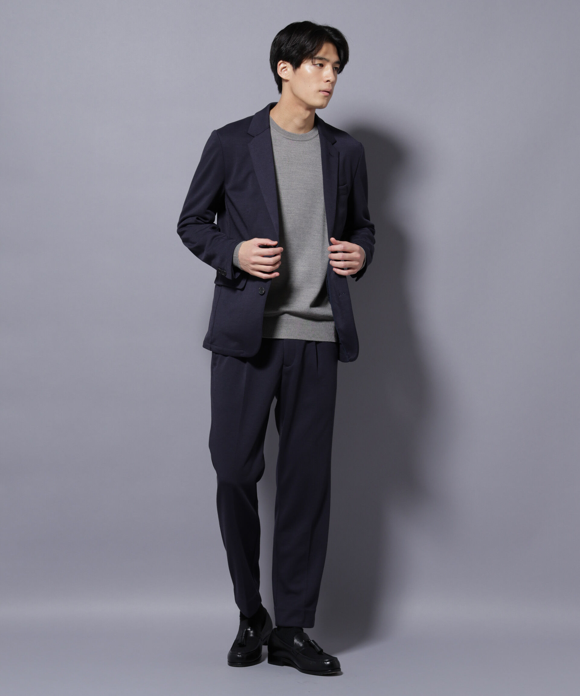 nano･universe「「Damerino」ポンチストレッチセットアップ」|スーツ|