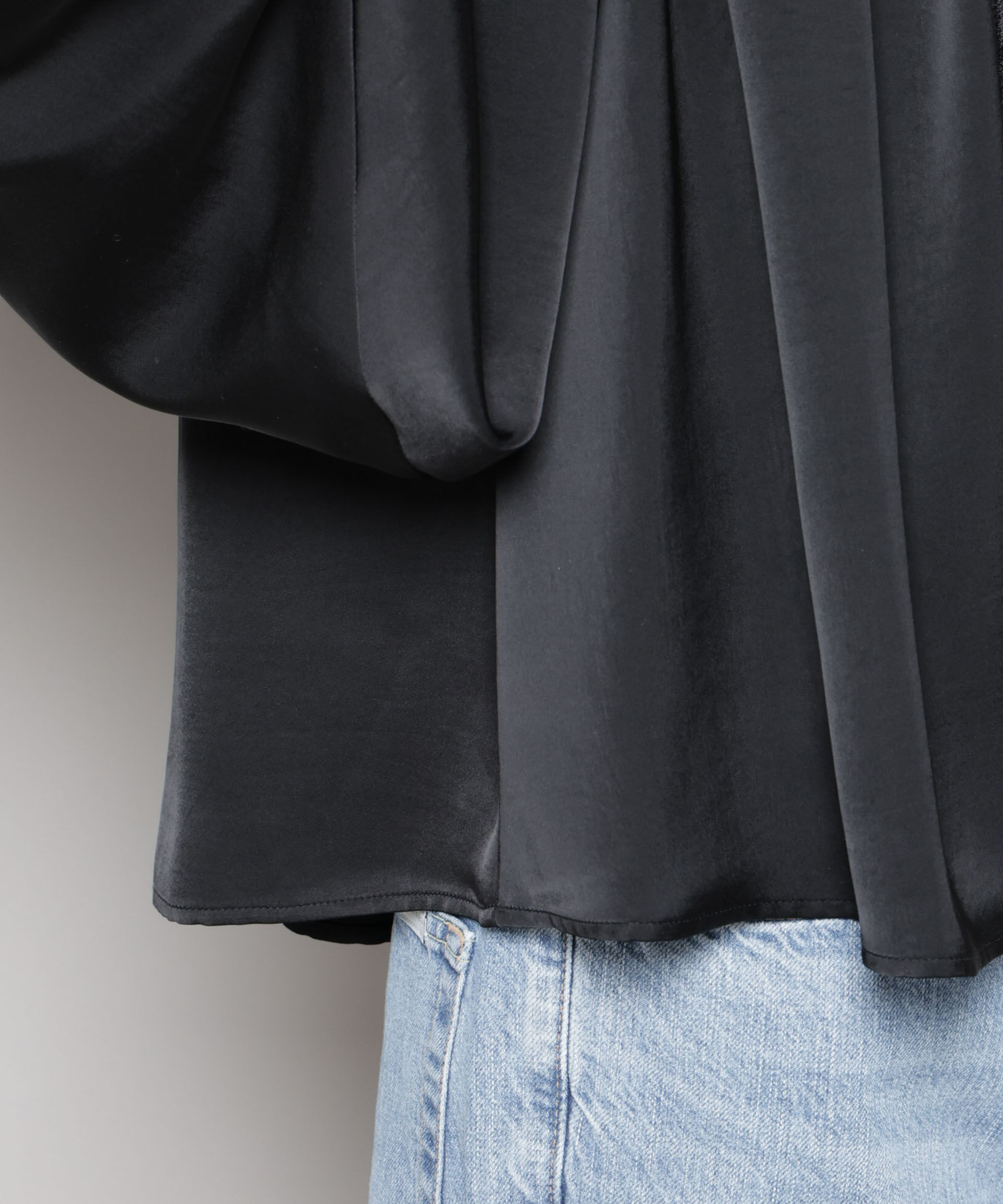 nano･universe「レースコンビギャザーブラウス」|シャツ・ブラウス|