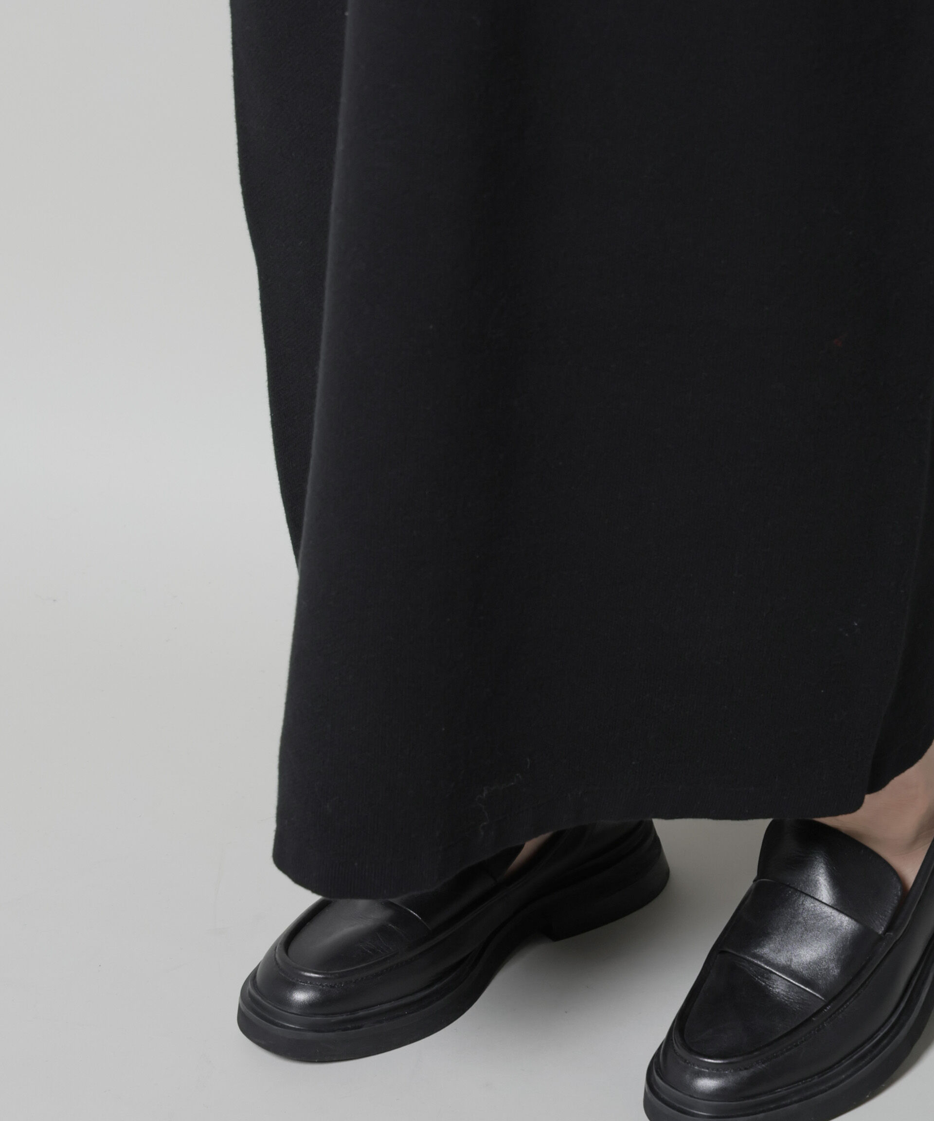 nano･universe「スウェットライク衿付きスキッパーニットワンピース」|ワンピース|