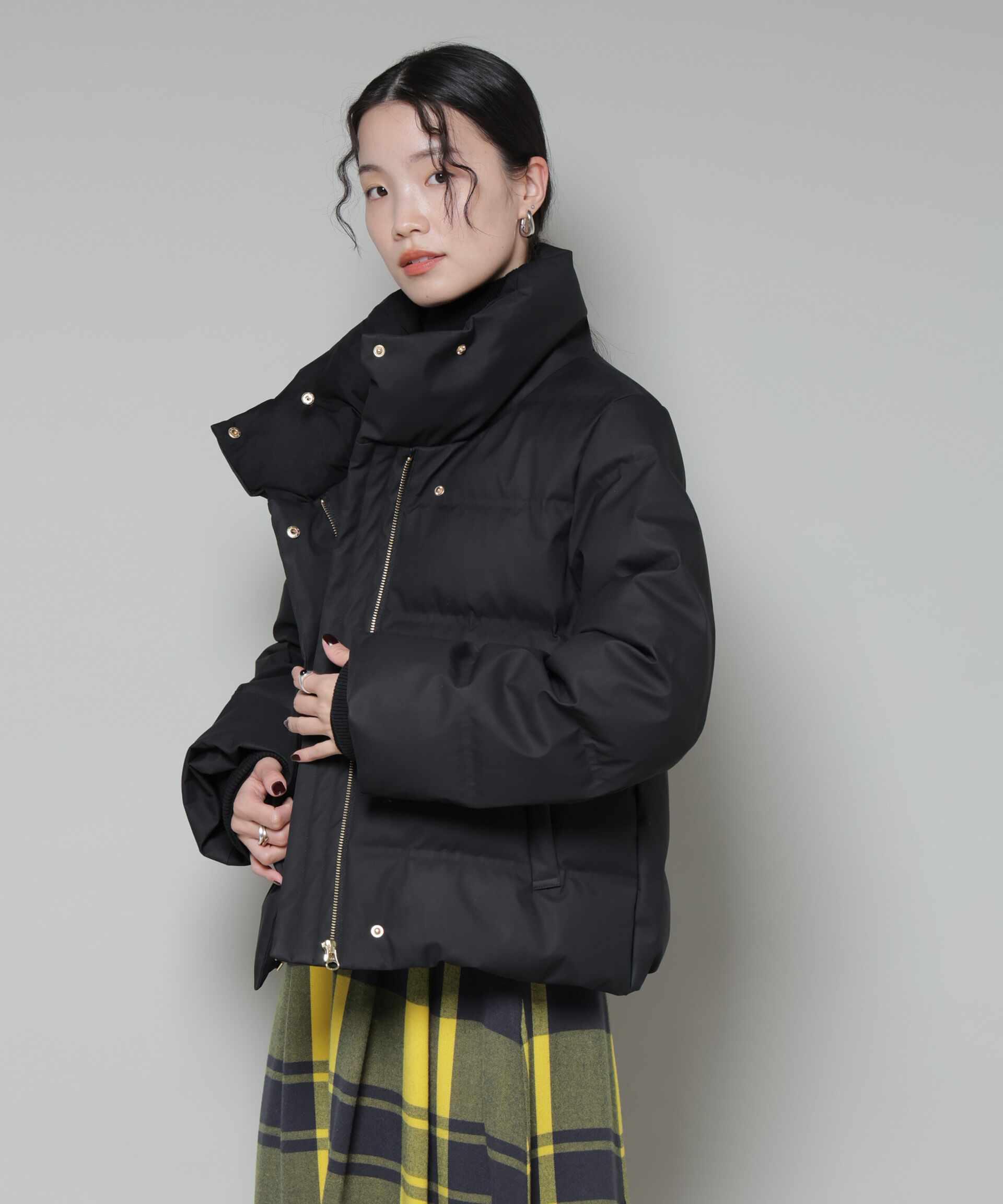 nano･universe「ボリュームネックダウンショートコート」|ダウン|