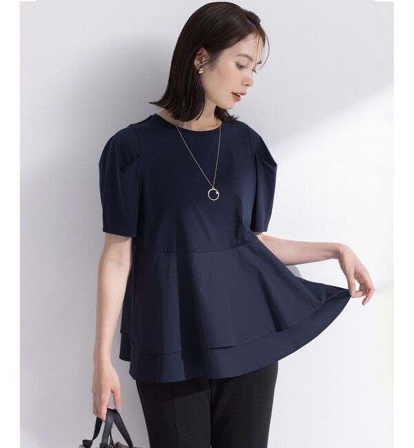 組曲「シャツコンビティアード カットソー」|Tシャツ・カットソー|ネイビー系