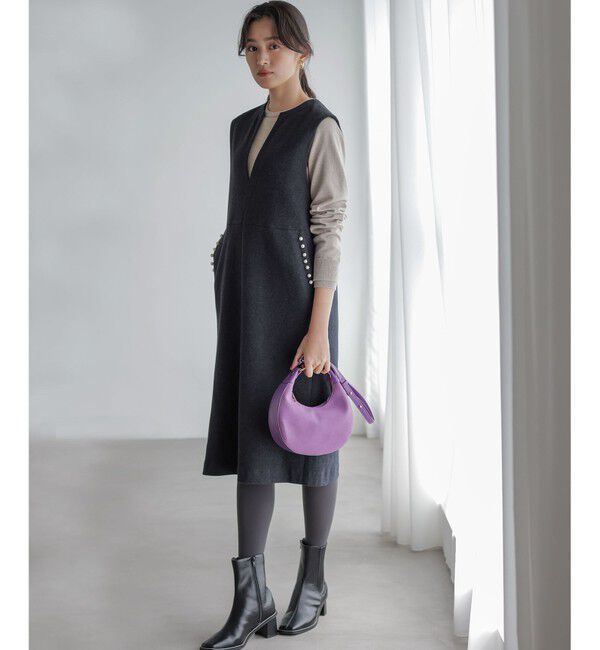 組曲「【ご好評につき追加販売 / WEB限定】ミドルジャージー ジャンパースカート」|ジャンパースカート|