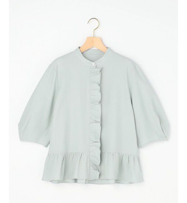 組曲「【WEB限定】ツイルジャージーフリル カットソー」|Tシャツ・カットソー|