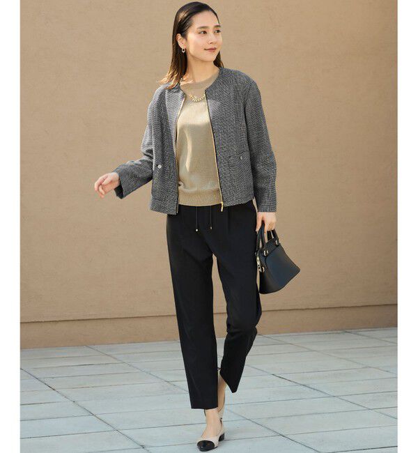 自由区「【新色追加・人気のため再入荷・ウエストゴム】ライトフィールジャージータックテーパード パンツ」|その他|