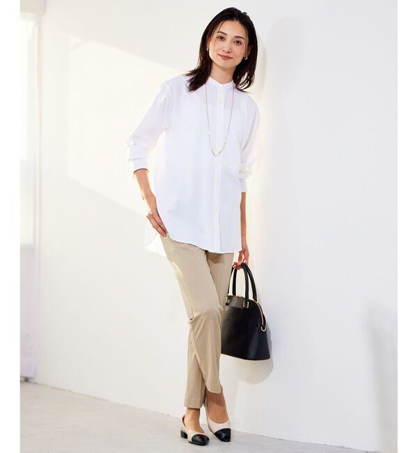 自由区「【新色追加・人気のため再入荷・ウエストゴム】ライトフィールジャージータックテーパード パンツ」|その他|