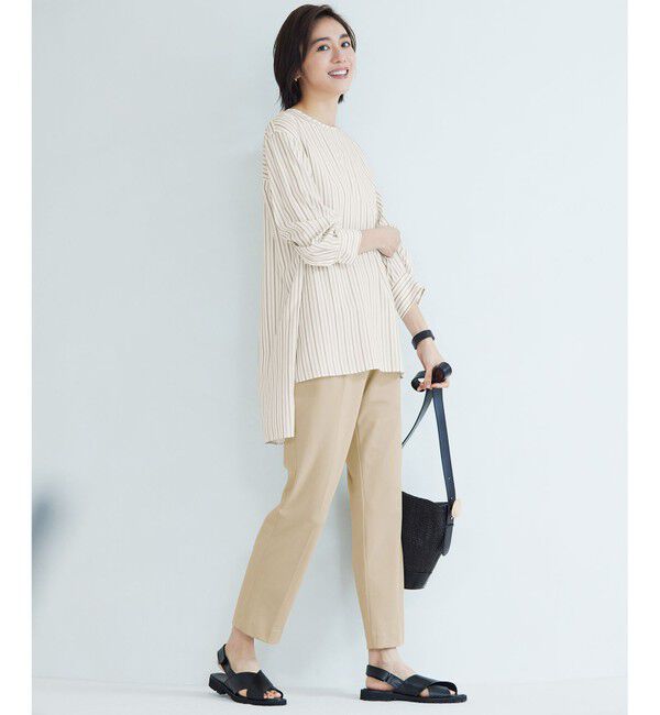 自由区「【新色追加・人気のため再入荷・ウエストゴム】ライトフィールジャージータックテーパード パンツ」|その他|