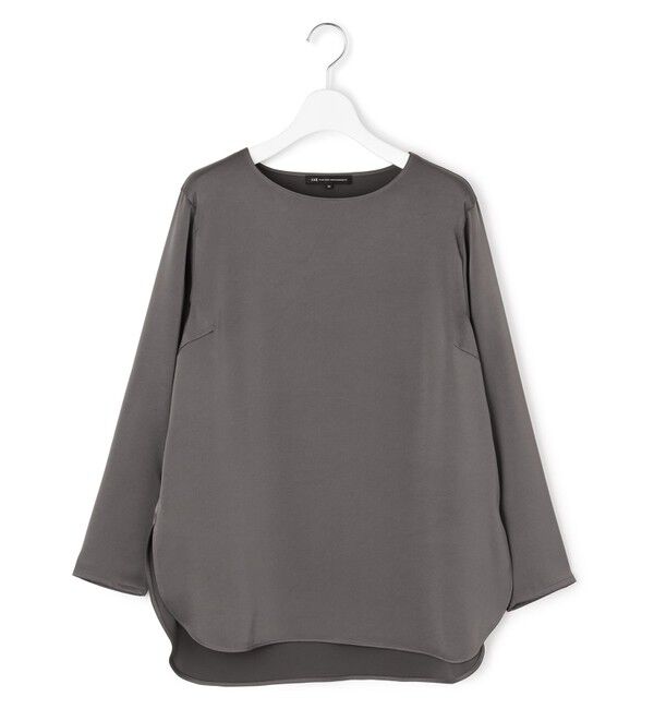 23区「【洗える】サテン ロングスリーブ Tシャツ」|Tシャツ・カットソー|