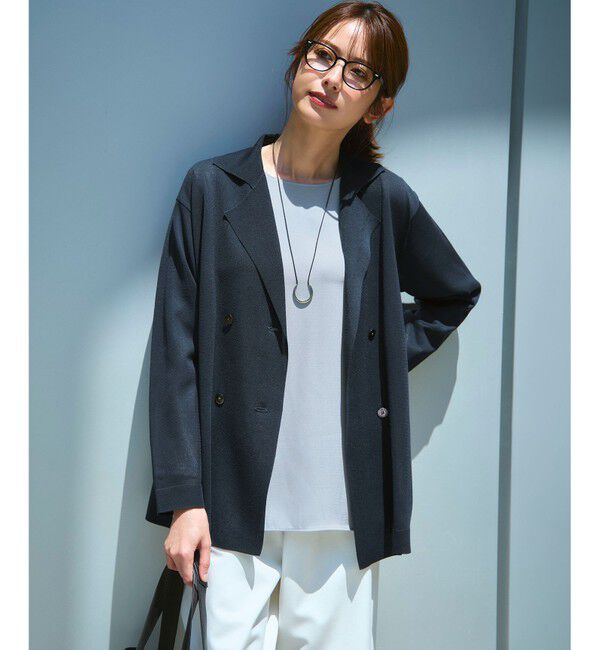 23区「【洗える】サテン ロングスリーブ Tシャツ」|Tシャツ・カットソー|