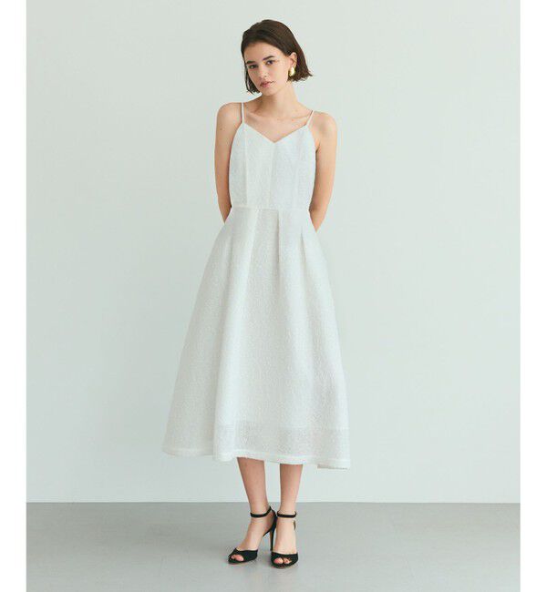 Grace Class「メッシュツイードキャミドレス」|ワンピース|