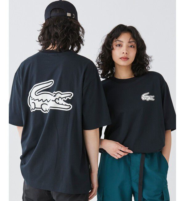 LACOSTE「【オンライン限定】LACOSTE オーバーサイズ バック プリント Tシャツ」|Tシャツ・カットソー|