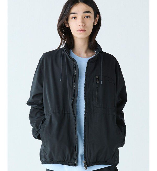 LACOSTE「ヴィンテージウォッシュ加工 ツイルスタンドジップブルゾン / ジップアップブルゾン」|ブルゾン・スタジャン|