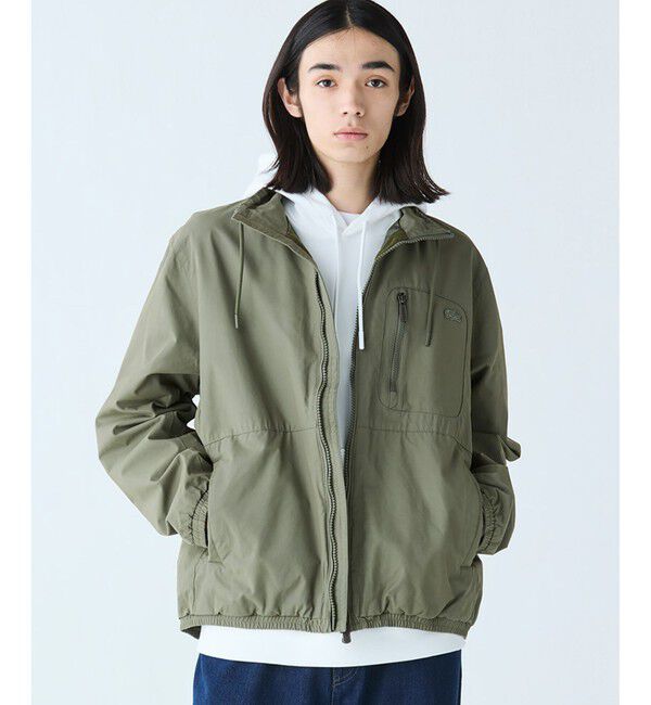 LACOSTE「ヴィンテージウォッシュ加工 ツイルスタンドジップブルゾン / ジップアップブルゾン」|ブルゾン・スタジャン|