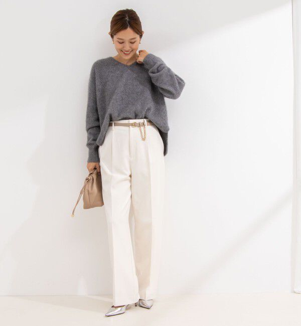 NOLLEY'S「ウォッシャブルウール調愛されイージーワイドパンツ」|その他|