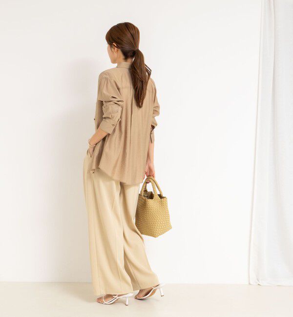 NOLLEY'S sophi「《セットアップ対応》シアーローン２WAYシャツ」|シャツ・ブラウス|