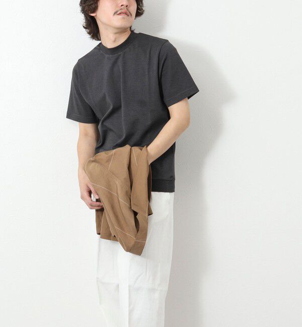 NOLLEY'S goodman「《ビジカジ対応》セミシルケットスムース ボーダードレスTシャツ 25SS」|Tシャツ・カットソー|