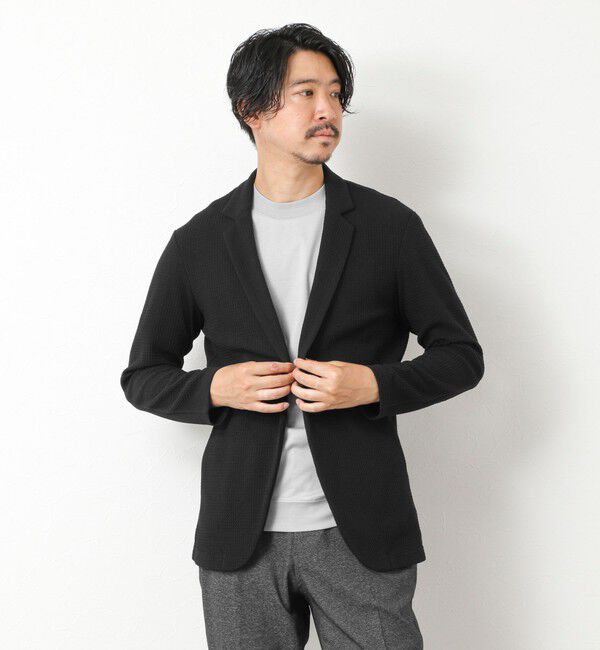 Stutostein「《ビジカジ対応》Relax Jogger Jersey ウォッシャブルテーラーCD」|カーディガン|