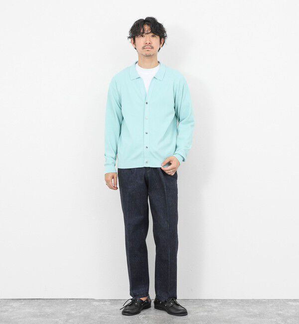 NOLLEY'S goodman「《SERIYA Cotton》吸湿カノコ襟付きカーディガン 26SS」|カーディガン|