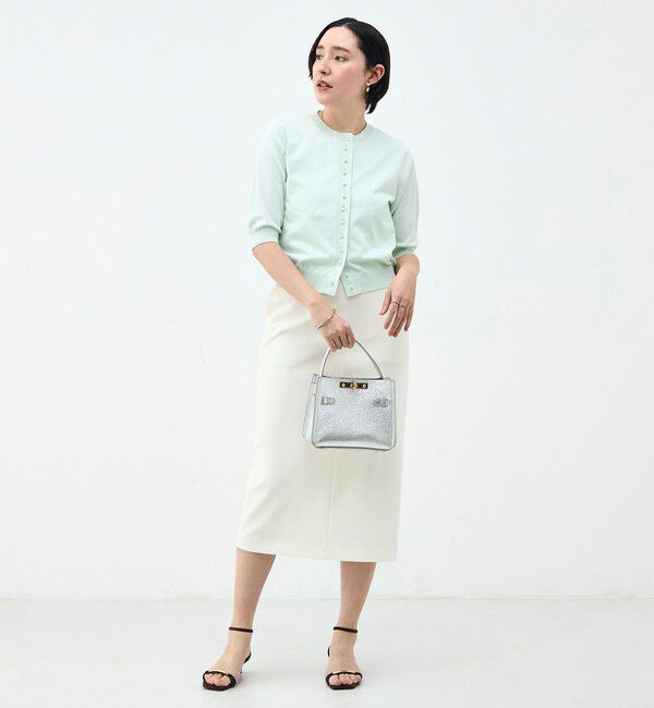 NOLLEY'S「《手洗い可能》コットンテックス6分袖カーディガン」|カーディガン|