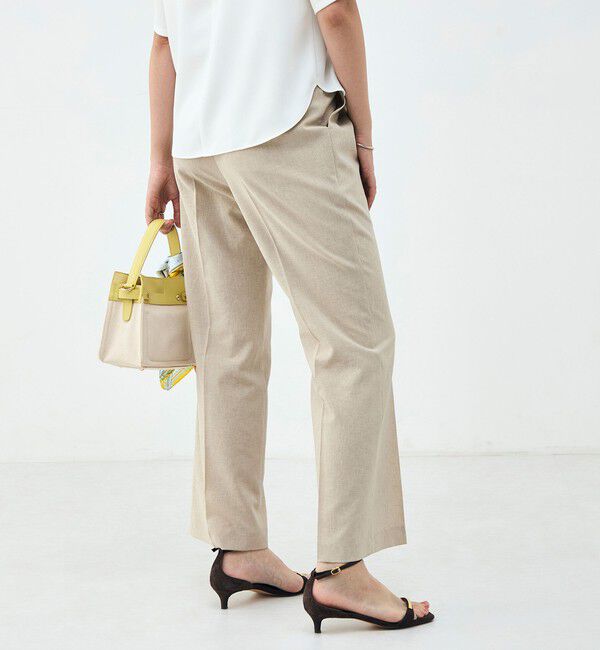 NOLLEY'S sophi「《セットアップ対応》ウォッシャブルブリーザブルシャンブレーセミワイドパンツ」|その他|