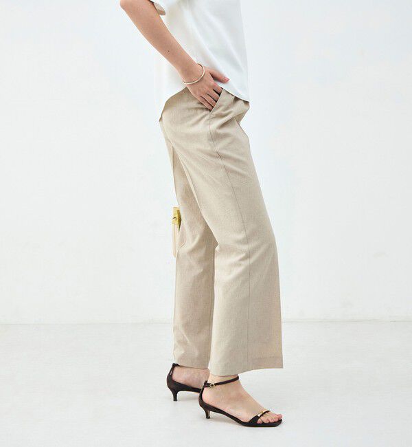 NOLLEY'S sophi「《セットアップ対応》ウォッシャブルブリーザブルシャンブレーセミワイドパンツ」|その他|