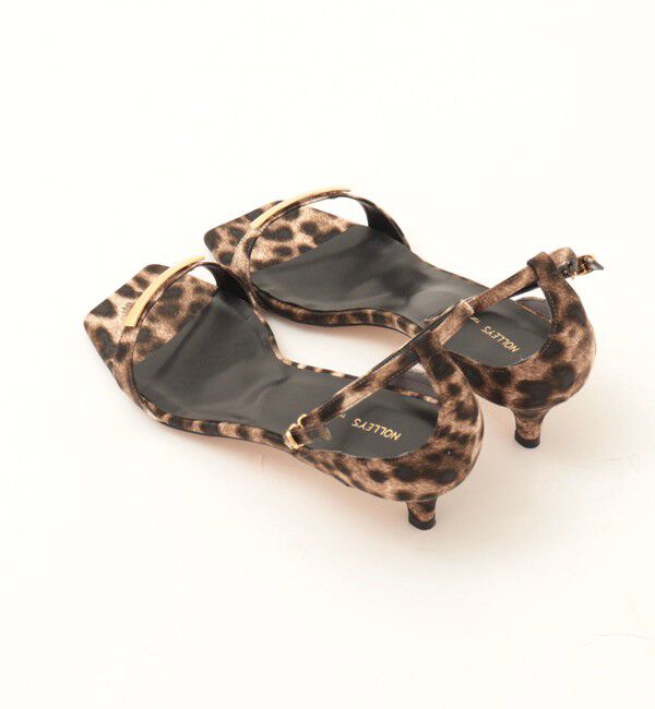 NOLLEY'S「NOLLEYS メタルバーレオパードサンダル」|サンダル|