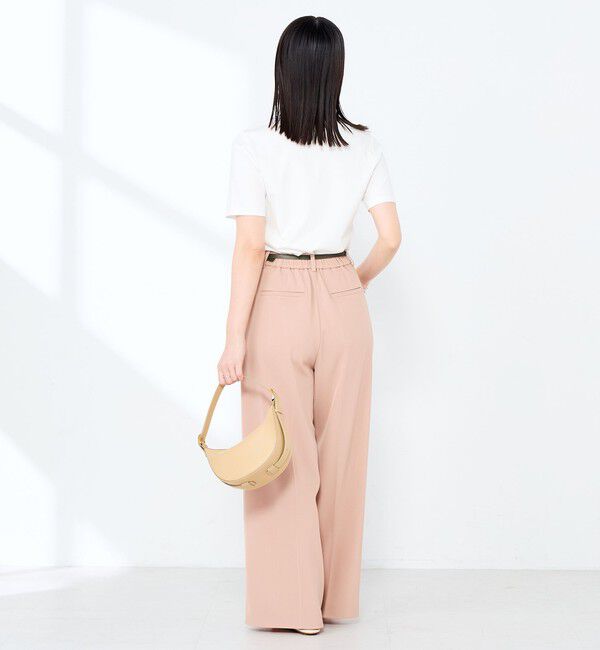 NOLLEY'S sophi「《手洗い可能》W&Wベイシック丈ロゴTシャツ」|Tシャツ・カットソー|