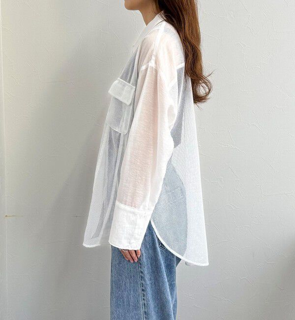 fredy emue「メッシュ切替シャツ」|シャツ・ブラウス|