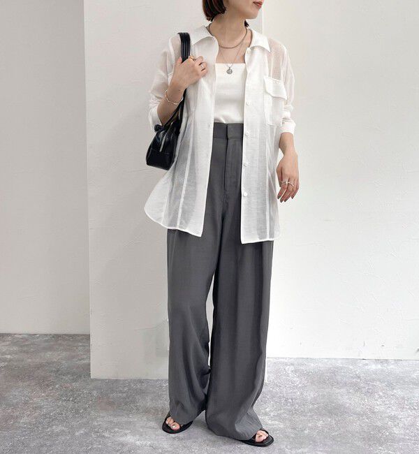 fredy emue「メッシュ切替シャツ」|シャツ・ブラウス|