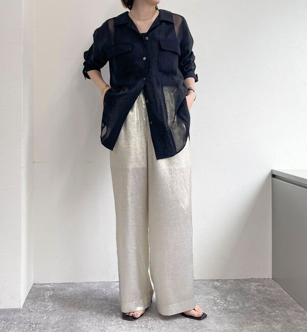 fredy emue「メッシュ切替シャツ」|シャツ・ブラウス|